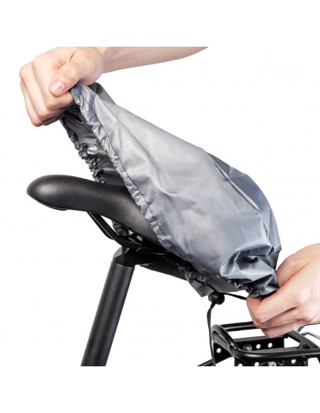 
Vandeniui atsparus dviračio sėdynės užvalkalas - pilkas
