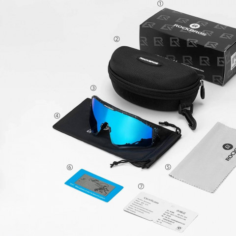 
Poliarizuoti dviratininko akiniai su UV 400 filtru, juodi
