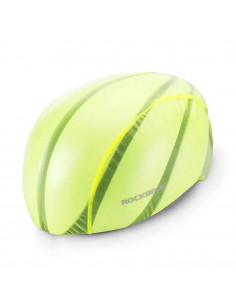 
Žalias dviračio šalmo uždangalas nuo lietaus
