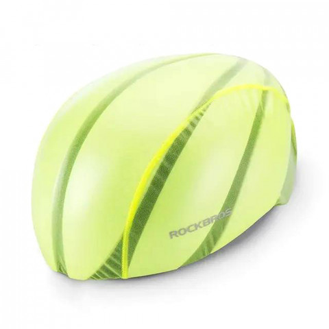 
Žalias dviračio šalmo uždangalas nuo lietaus
