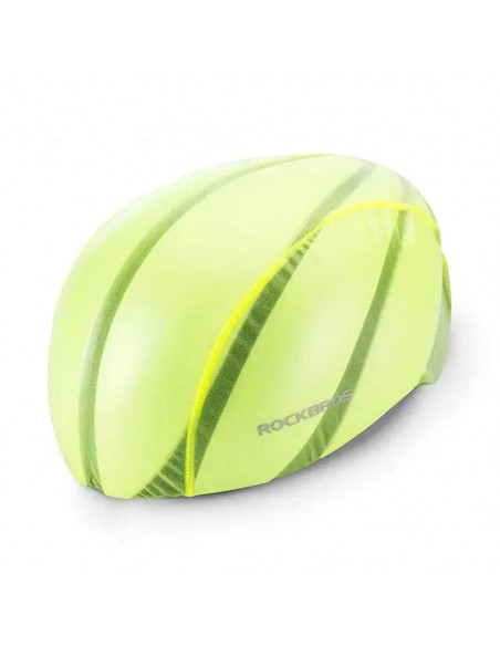 
Žalias dviračio šalmo uždangalas nuo lietaus
