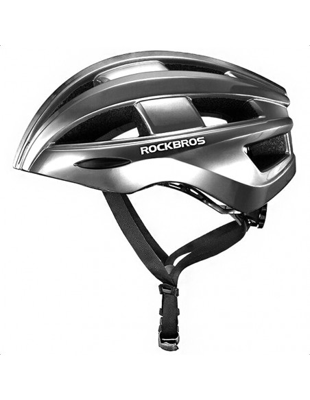 
MTB dviračio šalmas su įmontuotais USB šviesos diodais, raudonai šviesiai pilkas
