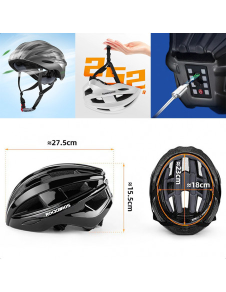 
MTB dviračio šalmas su įmontuotais USB šviesos diodais, raudonai šviesiai pilkas
