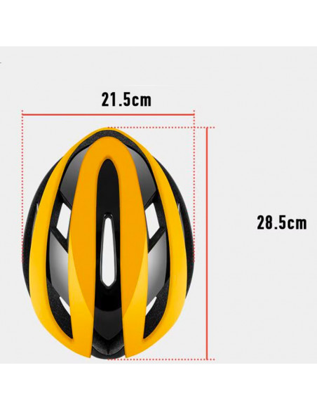 
Universalus dviračio šalmas, reguliuojamas, M dydis, juodas ir geltonas
