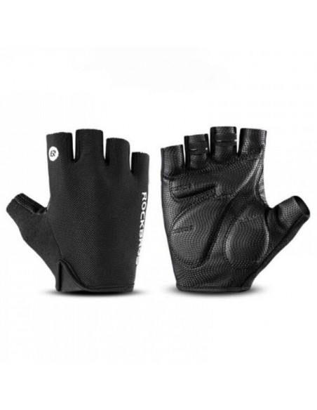 
Bepirštės dviratininko pirštinės, M dydis, juodos

