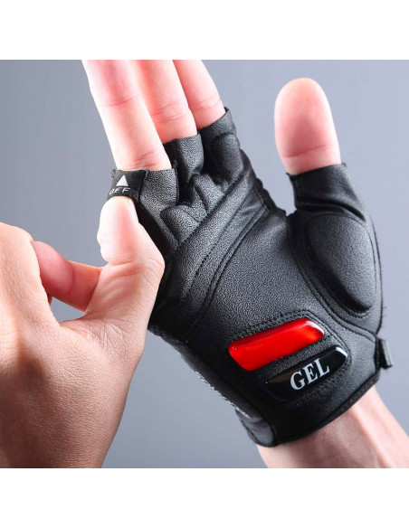 
Dviratininko pirštinės su gelio įdėklais, L dydžio, juodos
