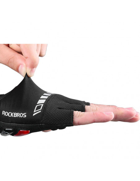 
Dviratininko pirštinės su gelio įdėklais, L dydžio, juodos
