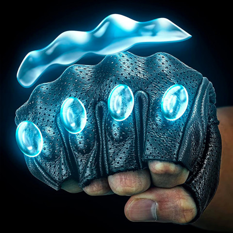 
Motociklininko pirštinės be pirštų su krumplių apsauga, M dydis, juodos
