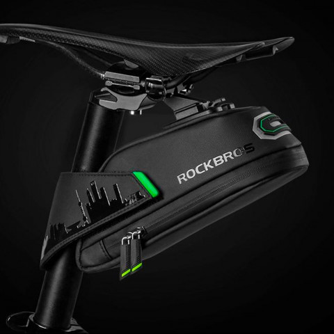 
Dviračio krepšys telefonui ir įrankiams po balneliu su greito atsegimo funkcija, juodas
