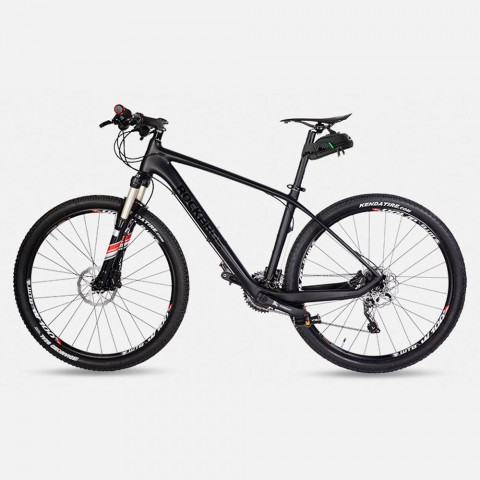 
Dviračio krepšys telefonui ir įrankiams po balneliu su greito atsegimo funkcija, juodas
