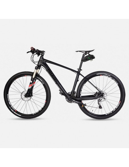 
Dviračio krepšys telefonui ir įrankiams po balneliu su greito atsegimo funkcija, juodas
