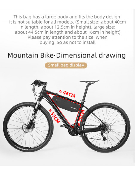 
Vandeniui atsparus dviračio krepšys su lipdukais, 3 l, juodas
