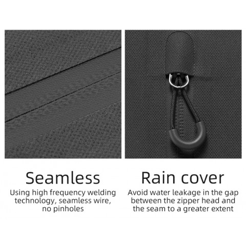 
Vandeniui atsparus dviračio krepšys su lipdukais, 3 l, juodas
