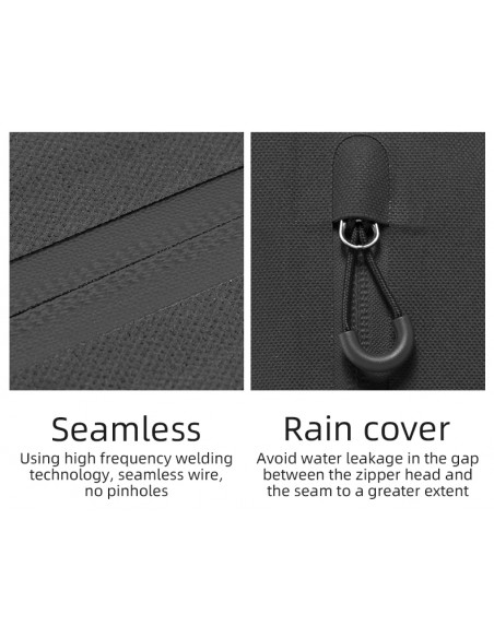 
Vandeniui atsparus dviračio krepšys su lipdukais, 3 l, juodas
