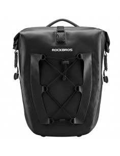 
Vandeniui atsparus dviračio bagažinės krepšys, reguliuojamo dydžio, 25–32 l, juodas
