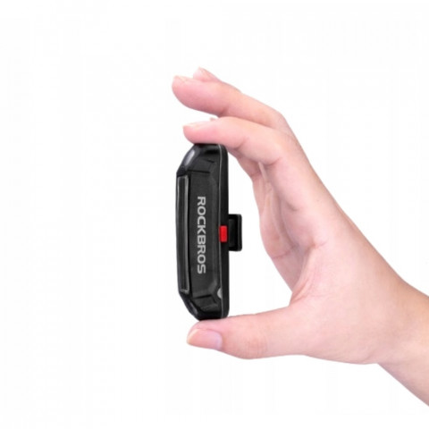 
Galinis dviračio žibintas po balneliu, raudonas, atsparus vandeniui, USB-A
