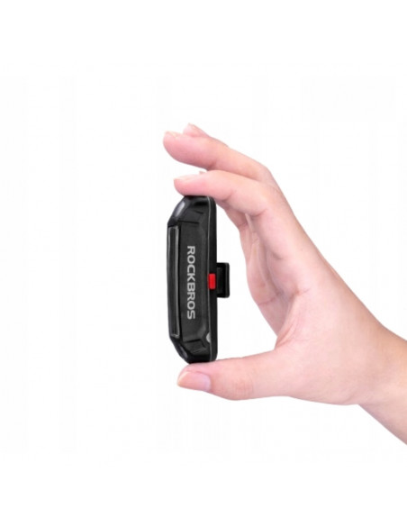 
Galinis dviračio žibintas po balneliu, raudonas, atsparus vandeniui, USB-A
