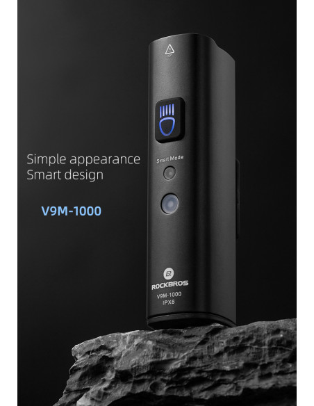 
Priekinis dviračio žibintas 1000lm 5 režimai vandeniui atsparus USB žibintuvėlis
