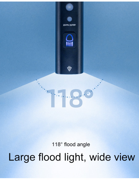 
Priekinis dviračio žibintas 1000lm 5 režimai vandeniui atsparus USB žibintuvėlis
