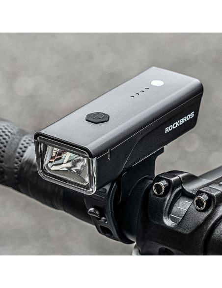 
Priekinis dviračio žibintas 260 lm + USB-C laidas 4 veikimo režimai
