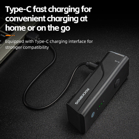 
Priekinis dviračio žibintas 260 lm + USB-C laidas 4 veikimo režimai
