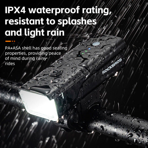 
Priekinis dviračio žibintas 260 lm + USB-C laidas 4 veikimo režimai
