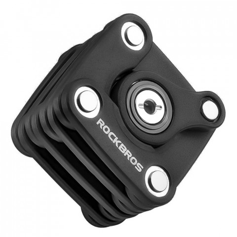 
Sulankstomo dviračio spyna su raktu - juoda
