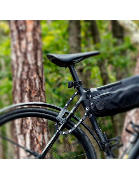 
Sulankstomo dviračio spyna su raktu - juoda
