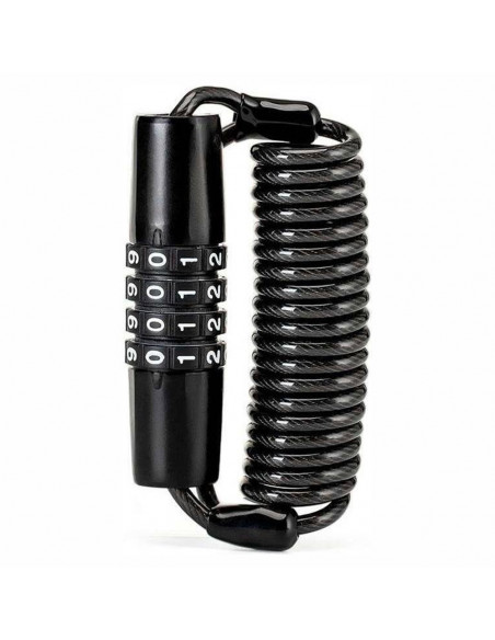 
Dviračio spyna su kodine spyna ir virve 1,5 m - juoda
