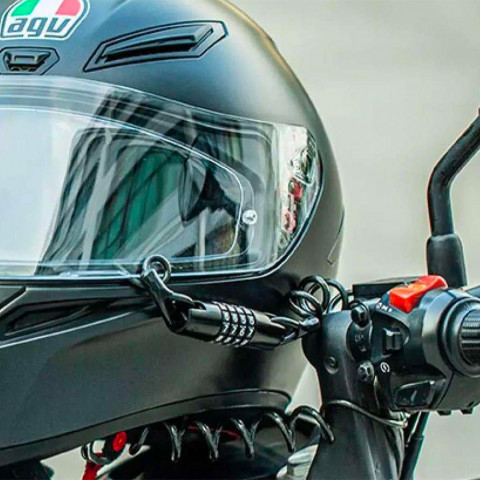 
Dviračio spyna su kodine spyna ir virve 1,5 m - juoda
