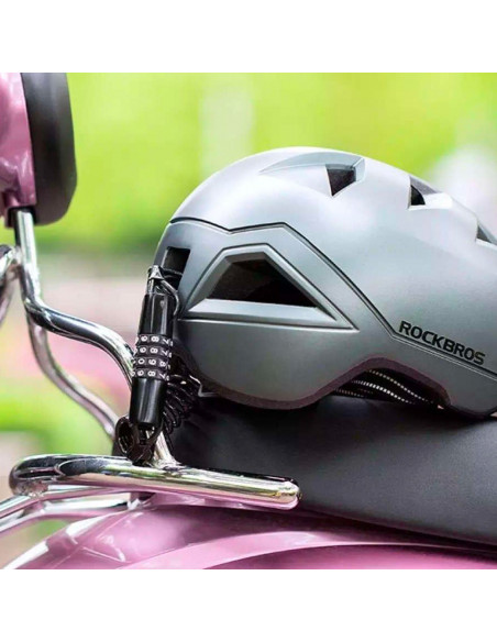 
Dviračio spyna su kodine spyna ir virve 1,5 m - juoda
