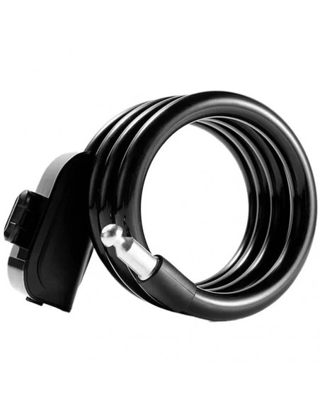 
Dviračio spyna su raktu ir virve 1,1 m - juoda
