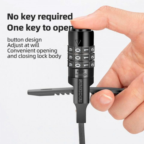 
Dviračio šalmo spyna su kodine spyna 0,5 m - juoda
