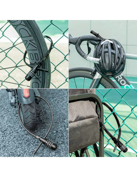 
Dviračio šalmo spyna su kodine spyna 0,5 m - juoda
