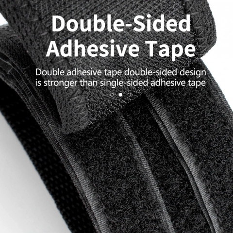 
Lengvi ir patvarūs dviračio pedalų dirželiai – juodi
