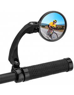 
Dešinysis apvalus galinio vaizdo dviračio veidrodėlis – juodas
