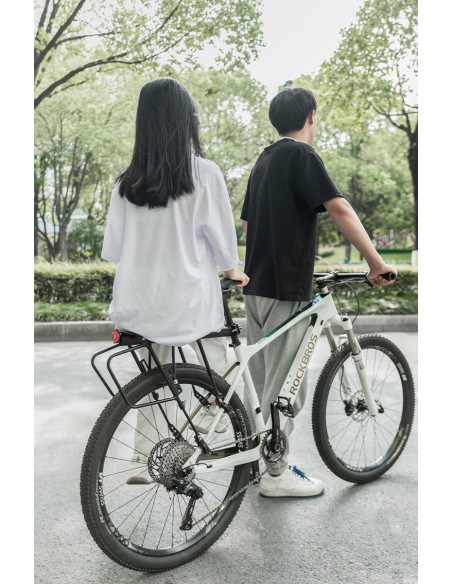 
Patvarus dviračių stovas su lentynos ir balnelio funkcija bei LED galiniu žibintu, juodas
