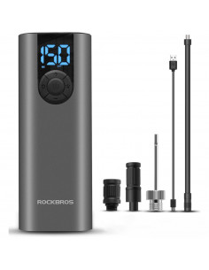 
Elektrinio dviračio rutulinis siurblys 10 barų su LED ekranu + USB-C laidu, juodas
