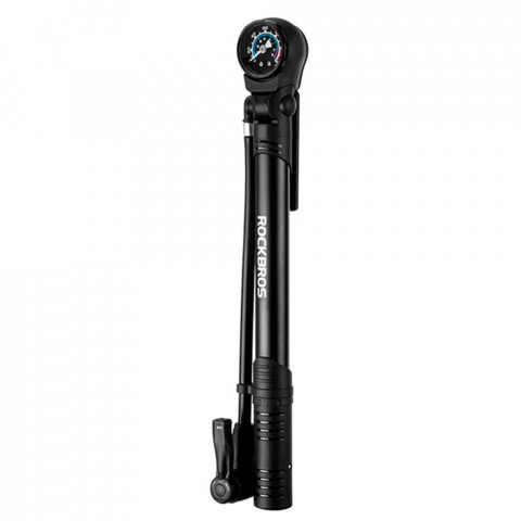 
Rankinis dviračio siurblys su 8 barų slėgio matuokliu - juodas
