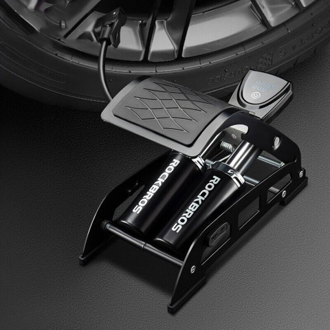 
Kojinis dviračio, automobilio, variklio, kamuolio pompa su 11 juostų ekranu - juoda
