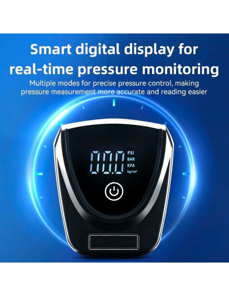 
Kojinis dviračio, automobilio, variklio, kamuolio pompa su 11 juostų ekranu - juoda
