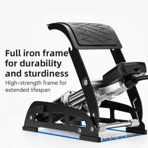 
Kojinis dviračio, automobilio, variklio, kamuolio pompa su 11 juostų ekranu - juoda
