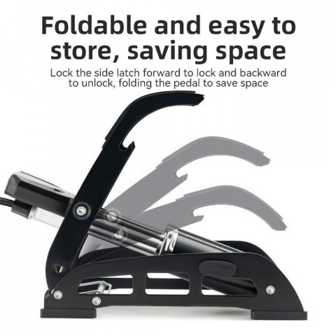 
Kojinis dviračio, automobilio, variklio, kamuolio pompa su 11 juostų ekranu - juoda
