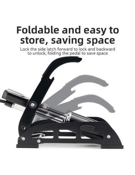 
Kojinis dviračio, automobilio, variklio, kamuolio pompa su 11 juostų ekranu - juoda
