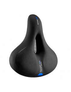 
PU putplasčio dviračio sėdynė su atšvaitu - juoda ir mėlyna
