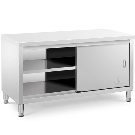 Centrinis stalviršis su stumdomų durų spintele 150 x 70 x 85 cm Centrinis stalviršis su stumdomų durų spintele 150 x 70 x 85 cm