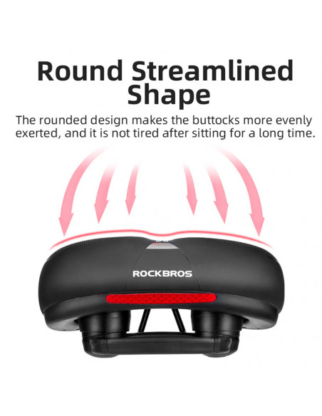 
PU putplasčio dviračio sėdynė su atšvaitu - juoda ir mėlyna
