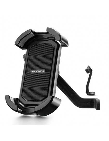 
Motociklo telefono laikiklis, tvirtinamas prie veidrodėlio - juodas
