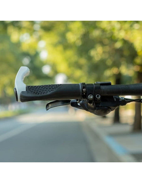 
Dviračio vairo rankenų rinkinys su neslystančiais kampais - baltos spalvos
