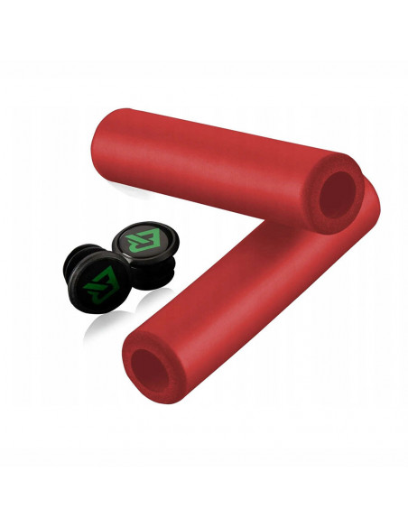 
Silikoninės putplasčio dviračių rankenos – raudonos
